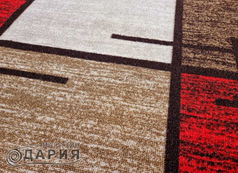 Мокетена пътека ERIKA 8010 beige/red